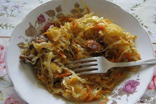 Кислая капуста со свининой