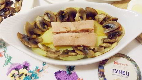 консервированный тунец в сметане