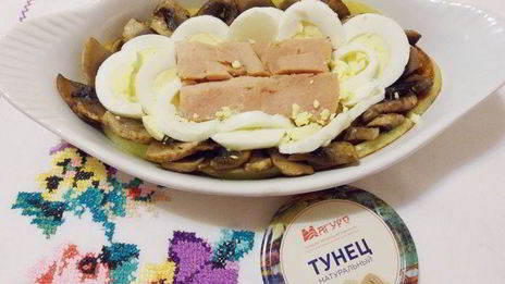 консервированный тунец в сметане