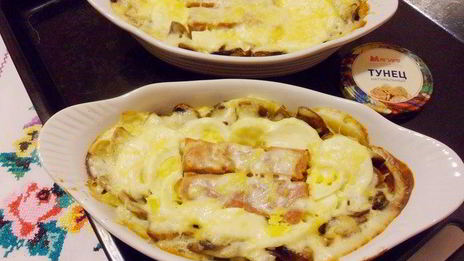 консервированный тунец в сметане