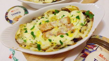 консервированный тунец в сметане