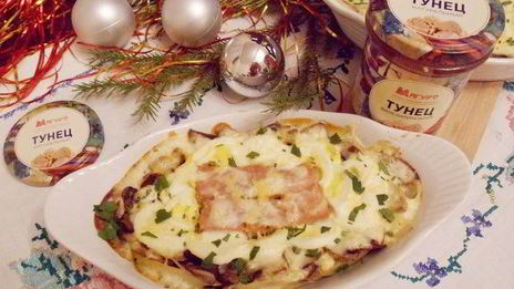 консервированный тунец в сметане