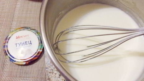 консервированный тунец в сметане