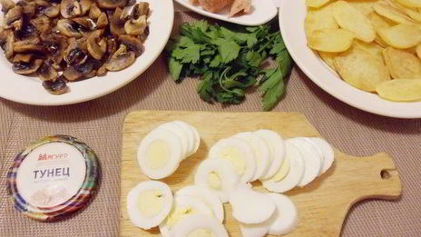 консервированный тунец в сметане