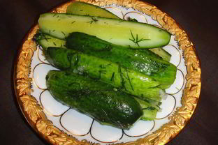 Малосольные огурчики за 15 минут