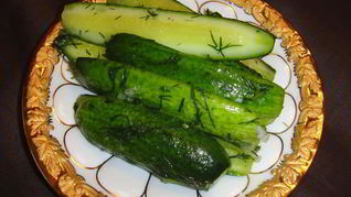 Малосольные огурчики за 15 минут