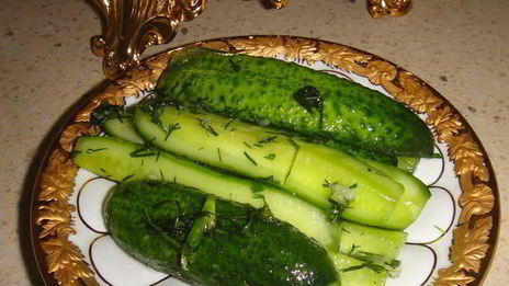 малосольные огурчики за 15 минут