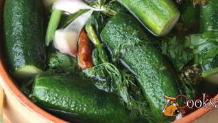 Малосольные огурцы в минеральной воде на зиму