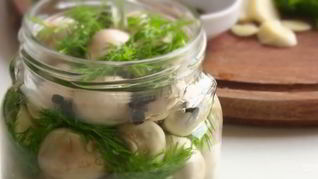 Малосольные шампиньоны