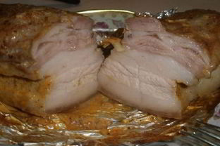 Сало в луковой шелухе