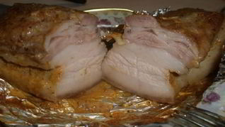 Сало в луковой шелухе