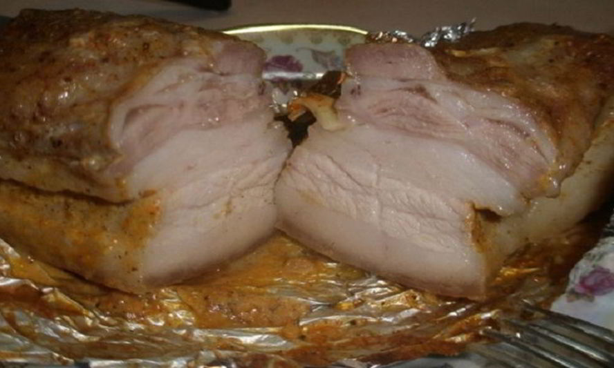 Рецепт сала в луковой шелухе