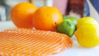 Слабосоленая семга