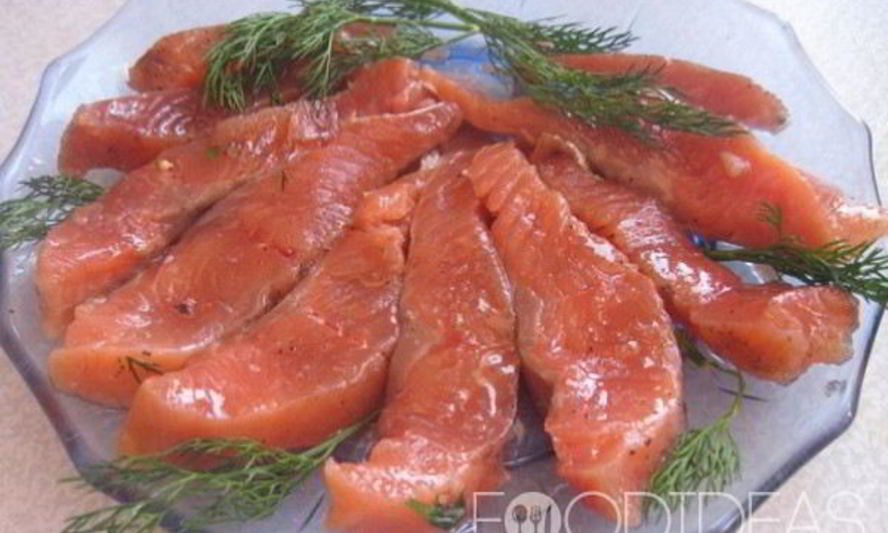 Рецепт соленой горбуши