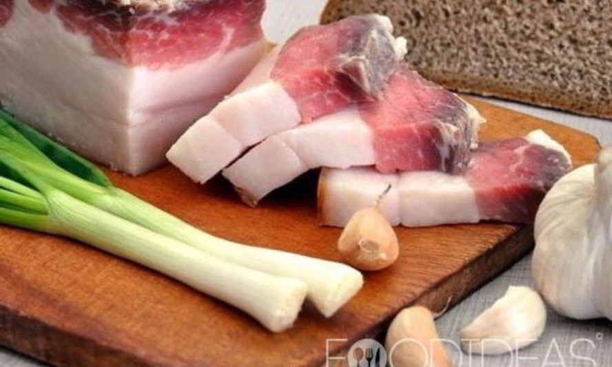 Рецепт соленого сала с чесноком и перцем сухим способом