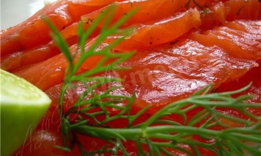Рецепт соленого лосося с укропом
