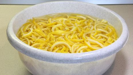 мягкие лимонные цукаты в сиропе