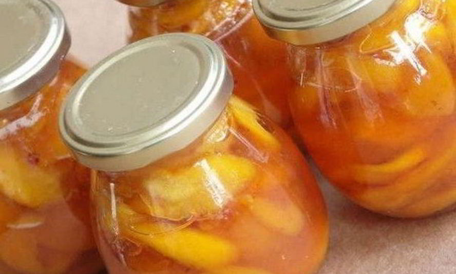 Рецепт персикового варенья с лимоном и корицей