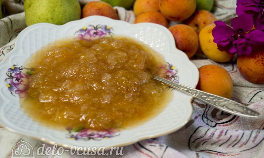 Рецепт варенья из груш с абрикосами