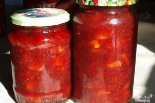 Варенье из яблок с брусникой