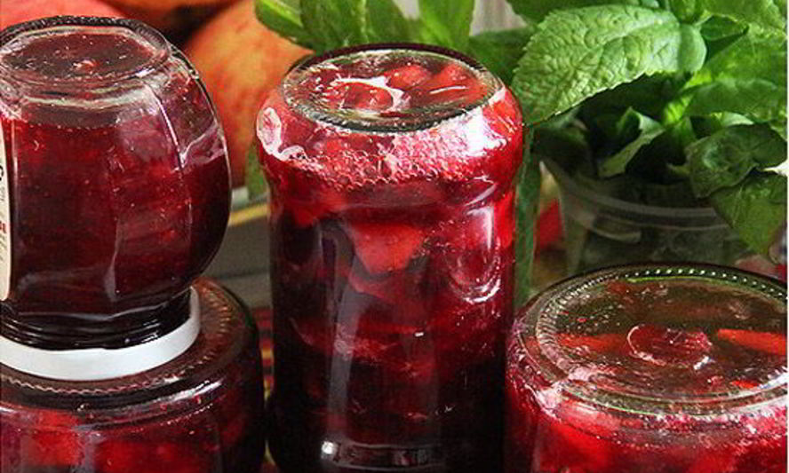 Рецепт варенья пятиминутка из брусники и яблок