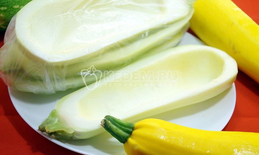 Рецепт заморозки кабачков лодочки