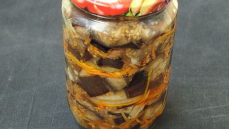 запеченные баклажаны с морковью на зиму