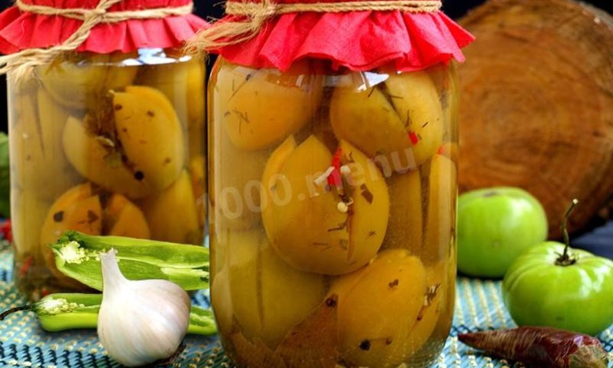 Рецепт зеленых помидоров пальчики оближешь с начинкой на зиму