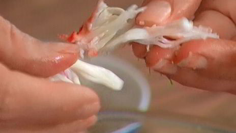 брускетта с крабами