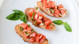 Брускетта с овощами