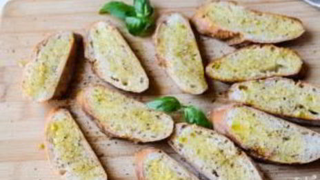 брускетта с овощами