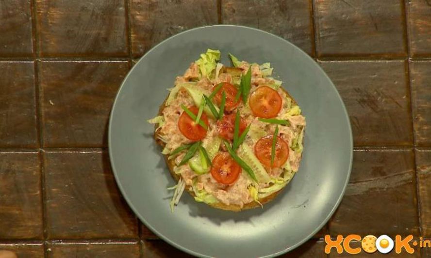 Рецепт брускетты с семгой