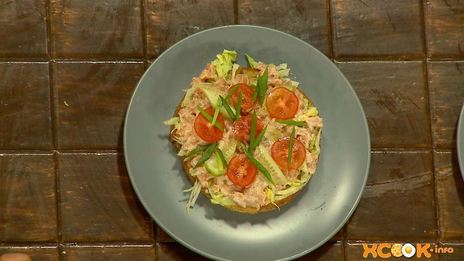 брускетта с семгой