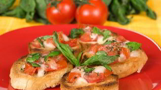 Брускетта с сыром
