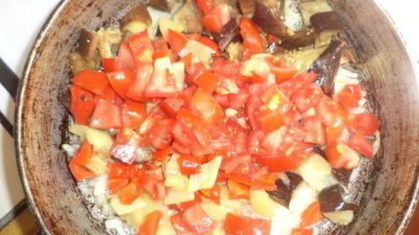 брускетта с запеченными овощами