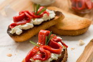 Брускетта со сладким перцем