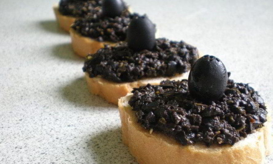 Рецепт оливковой брускетты