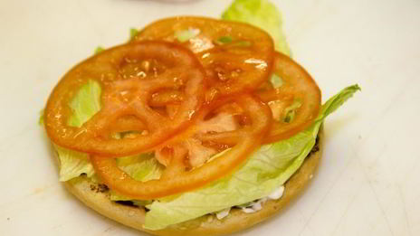 бургер с семгой