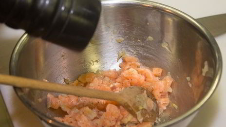 бургер с семгой