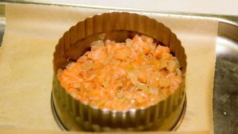 бургер с семгой