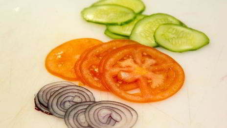 бургер с семгой