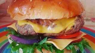 Бургер свинина с грибами