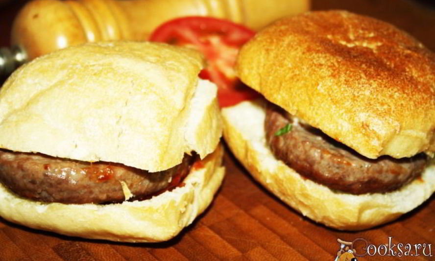 Рецепт домашних гамбургеров с русским акцентом