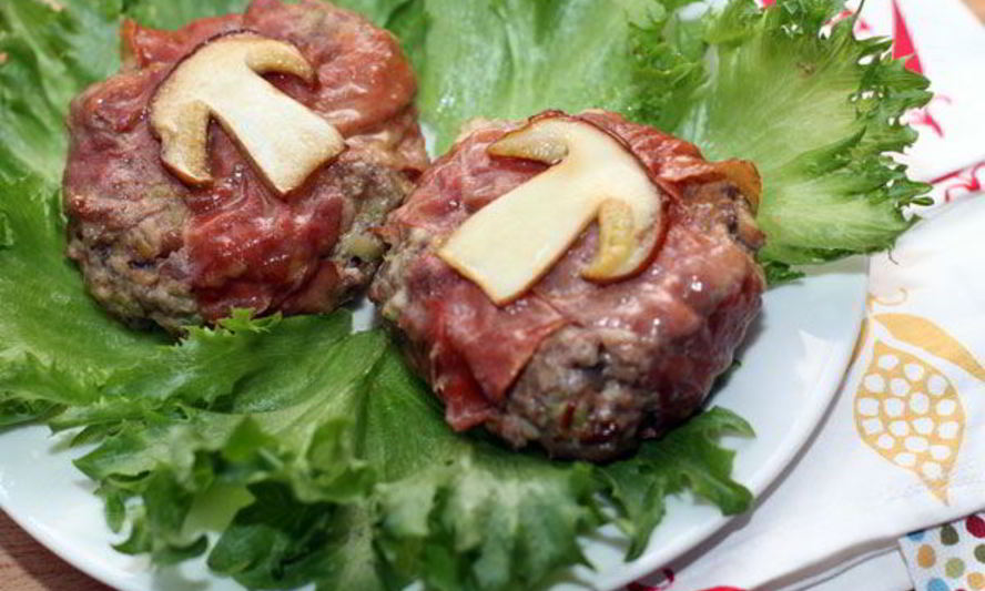 Рецепт гамбургера с белыми грибами