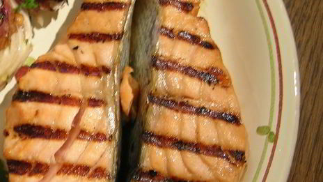 гамбургер с семгой