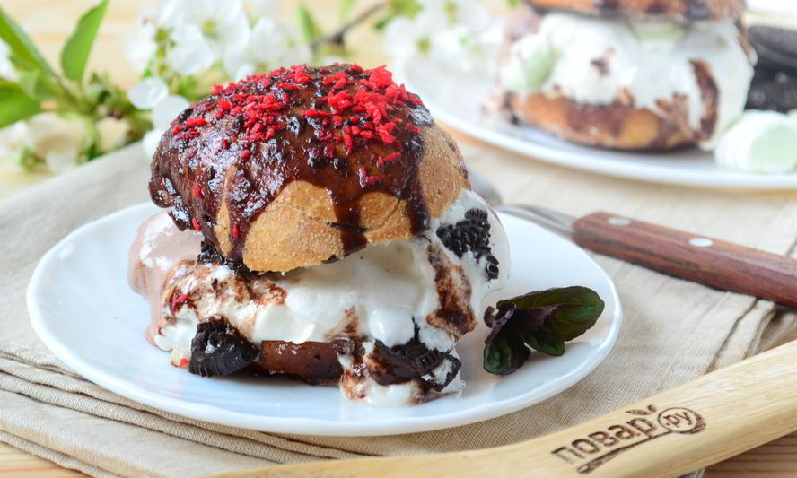 Рецепт королевского бургера с мороженым