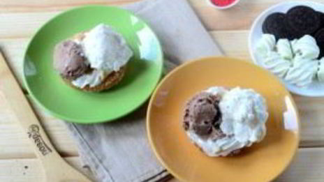 королевский бургер с мороженым