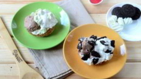 королевский бургер с мороженым