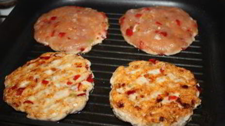 куриные бургеры с овощами