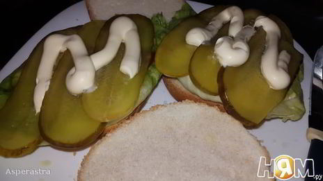 простой бургер